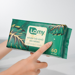 LAMY Lingettes sèches 60 feuilles Lingettes nettoyantes jetables non tissées pour le nettoyage domestique - Product Image 5
