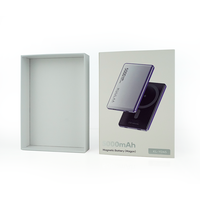 Shenzhen personnalisé imprimé banque de puissance blanc carton boîte de papier tiroir coulissant boîte-cadeau pour boîte de pakcgaing électronique avec manchon