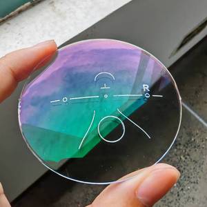 1.591 PC Anti-Blue Progressive HMC Policarbonato Blue Cut Bifocal Green Coating <span class=keywords><strong>Lentes</strong></span> de anteojos ópticos - Product Image 1