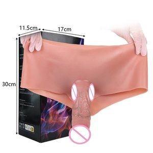 SXXY High Quality Penis Sleeve Pants Extender Pants for Men Cock Enlargement Sleeve Hollow <b>Dildo</b> Harness Sex Toys for Couples - Product Image 6