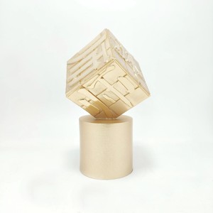 Offre Spéciale – Trophée Artisanal Gravé en Métal Doré Écologique de Haute Qualité – Meilleur Souvenir avec Caractères Chinois – Cadeau d'Entreprise Direct Usine - Product Image 4