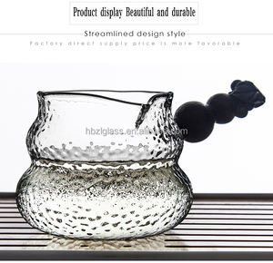 Jarra de té <span class=keywords><strong>kung</strong></span>-<span class=keywords><strong>fu</strong></span> de estilo japonés, vaso de vidrio con forma de martillo, resistente al calor, para ebullición - Product Image 6