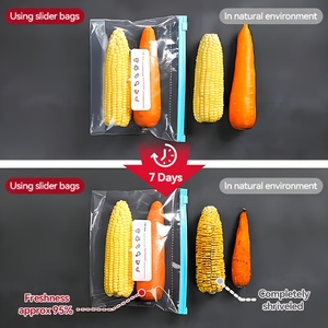 Bolsa de Plástico Multiusos con Cierre Hermé<span class=keywords><strong>tico</strong></span>, Impresión Personalizada, Varios Tamaños, Apilable, Resistente, para Congelador, para Mantener la Frescura de los Alimentos - Product Image 2