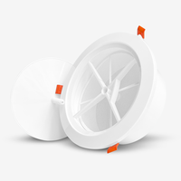 Diffuseur d'air frais en plastique ABS rond détachable pour système de ventilation HVAC, couverture de ventilation réglable pour intérieur
