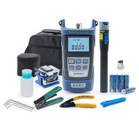 Kit d'outils pour câbles à fibres optiques FTTH FTTB FTTX entièrement équipé à prix abordable avec tous les accessoires d'application et un compteur de puissance