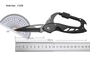 Sinh Tồn Tiện Ích Biểu Tượng Tùy Chỉnh <span class=keywords><strong>7</strong></span> Trong <span class=keywords><strong>1</strong></span> Tuốc Nơ Vít Carabiner Tiện Ích Dao Đa Công Cụ Dao Bỏ Túi - Product Image 2