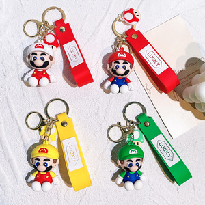 Joylit novedad 3D Anime para Super <span class=keywords><strong>Mario</strong></span> <span class=keywords><strong>Bros</strong></span> llaveros personalizados PVC goma llaveros regalo promocional - Product Image 1
