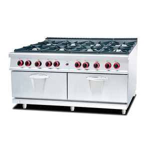 Thương mại Nhà bếp nhà hàng 4 Burner <span class=keywords><strong>gas</strong></span> nấu ăn bếp phạm vi với Lava Rock BBQ - Product Image 6