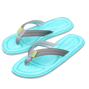 Ladies <strong>Memory</strong> <strong>Foam</strong> Insole Fabric Strap Thong <strong>Flip</strong> <strong>Flops</strong> - Product Image 4