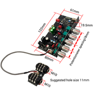 WUZERVON ZK-DAM H2 Papan Isolasi Karaoke Reverberasi Perangkat Efek Pra-Tahap Mikrofon Eksternal BT USB