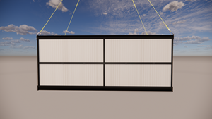 Maison conteneur pliable 5800×2120×2210mm Extérieur / 5670×1955×2045mm Intérieur / Hauteur pliée 390mm / Charge 20GP 5 unités - Product Image 6