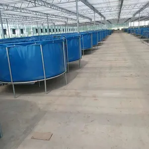 Good preis 3000 liter landwirtschaft edelstahl rahmen weiche plane runde wasser tank für verkauf