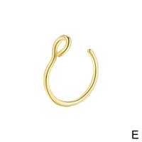 Anneau de nez en acier inoxydable 316L, 20G, Clip C, anneau de lèvre, boucle d'oreille, Helix Tragus, Faux Septum, anneau de nez, corps, bouche, nez, Piercing, bijoux
