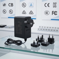 Adaptateur secteur haute performance RCM CE KC FCC 10W 12W 18W 24W 5V 9V 12V 24V Chargeur mural US EU UK AU Alimentation médicale ITE