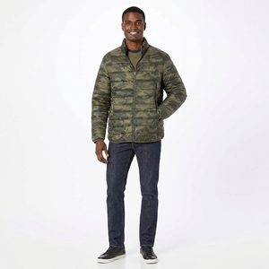 Veste d'hiver matelassée pour homme FINER THREADS avec logo personnalisé sur le devant, coque en polyester/nylon et rembourrage en coton, séchage rapide, respirante - Product Image 1
