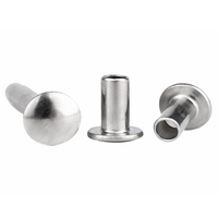 Taille personnalisée 2mm 2.5mm 3mm acier inoxydable SS 304 316 316L tête de champignon Rivet Semi-tubulaire GB873