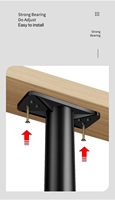 Verstellbare Moderne Eisenbettbeine 4 Stück Hochbelastbar Langlebig Schraubbare Beine für Kingsize-Bett Sofa Tisch Kommode Stuhl Esszimmer Küche