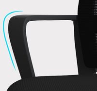 Chaise de bureau informatique, chaise d'étude à domicile, chaise de gaming ergonomique, dossier réglable, tissu en maille, cadre en nylon, design nordique, fixe