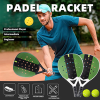 Nouvelle Arrivée Raquette de Padel Personnalisée avec Diamants, Haute Qualité, ABS Léger, Filet en Nylon, Équipement Sportif Professionnel Intermédiaire