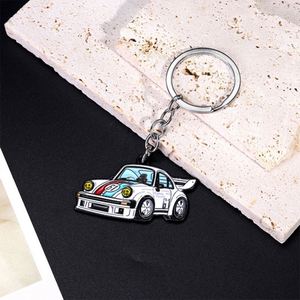 Imaiwill <b>Custom</b> Elegant Vintage Fashion Metal Turbo <b>Keychain</b> for Lovers Uv Printed Classic Car Model Collection Wholesale Mg - Product Image 2