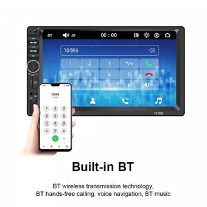 เครื่องเล่น MP5 ในรถยนต์หน้าจอ LCD สีดำขนาด 7 นิ้ว พร้อมระบบควบคุมกลางสำหรับวิทยุในตัว รุ่น OLIVER 7018B ความละเอียด HD 1080P - Product Image 3
