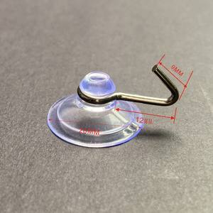 Ventosa Transparente Resistente de PVC con Gancho para Mesa de Vidrio - Product Image 1