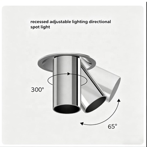Petits spots encastrés en aluminium IP44 pour éclairage commercial - Downlights LED COB avec CRI 95 élevé - Product Image 3