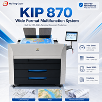 Copieur d'ingénierie reconditionné pour Kip 860 870, imprimante couleur grand format A0 pour plans et cartes, avec fonction de scellage rouge, tout-en-un, machine d'occasion