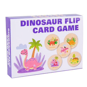 Juego de Ajedrez de memoria de dinosaurio de madera, juguetes educativos de cognición a juego para niños, niñas y niños - Product Image 5