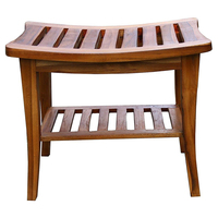 Organi sador de bano Teak Bambus Holz Dusch bank Sitz Bad Tritt hocker Set Eck dusch bank mit Ablage fach