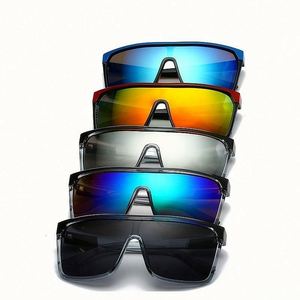 Lunettes de soleil carrées surdimensionnées pour hommes et femmes, mode 2022, lunettes de sport pour le ski, la randonnée, verres monobloc - Product Image 3