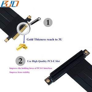 Cavo di Estensione PCI-E 3.0 16X a PCIe 8X con Angolo di 90 Gradi e Pad Magnetico, 10-100CM per Schede Video - Product Image 3