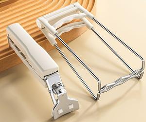 Ensemble de 2 pièces anti-brûlure Pince à main anti-brûlure Plateau de levage antidérapant Artefact de cuisine Bol - Product Image 1