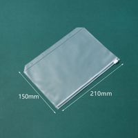 Carpeta Transparente de PVC con Cierre, Bolsillo de 6 Anillas para Hojas Sueltas, para Organizador de Cuadernos y Agendas A5/A6