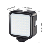 Mini Lámpara LED RGB Cuadrada de Plástico, Regulable, con Temperatura de Color Ajustable, para Videos de YouTube, Transmisiones en Vivo, Maquillaje y Fotografía, USB