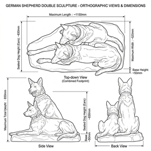 Statue de chien monumentale en laiton brun patiné sur mesure, taille réelle, sculpture animale pour propriété, vente en gros - Product Image 5