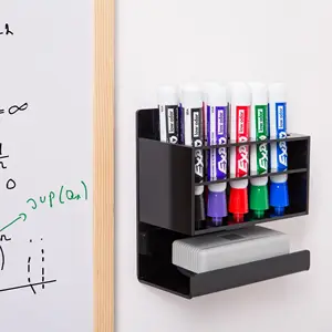 Acrylic Dry Erase Marker Holder Wall Mounted 15 Slots Whiteboard Marker Pen Display Stand Storage Rack For Office School Home