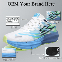 Chaussures de course unisexes respirantes en maille, grande taille, personnalisables, décontractées, petit MOQ, logo personnalisé, chaussures de sport de course