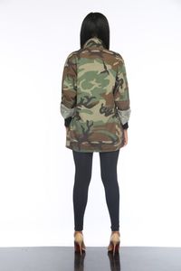 <strong>Women's</strong> <strong>Camouflage</strong> Long <strong>Coat</strong> Casual Explosions <strong>Coat</strong> - Product Image 5