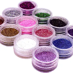 Toptan SY yılbaşı dekoru ince tıknaz glitter yüzey parlak etkisi PET açık altın yaldızlı toz