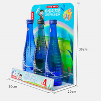 Bouteille de vin en acrylique conçue sur mesure Glorifier avec lumière LED Étagère de supermarché pour affichage d'alcool