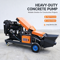 Pompe à béton de haute qualité, électrique, diesel, pour remorque, pour le transport de ciment, pompe à coulis haute pression
