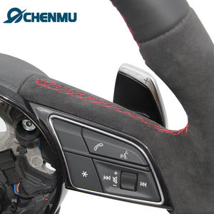 Volante Deportivo de Cuero Nuevo de Alta Calidad de Fábrica para <span class=keywords><strong>Audi</strong></span> A4 B9 <span class=keywords><strong>RS3</strong></span> <span class=keywords><strong>A5</strong></span> S6 Q3 Q8 - Product Image 6