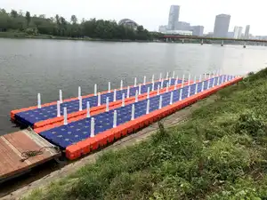 Float dock marina kunststoff ponton würfel schwimmen jet ski boot für wasserpark vergnügungs-plattform