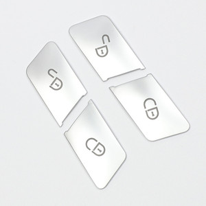 Mercedes-Benz Interior Modification Buttons ABS Chrome Plated Self-Adhesive <b>Vinyl</b> Sticker For W204 W212 E-Class C-Class - Product Image 2