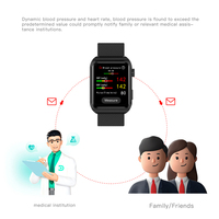 Montre connectée pour adultes, hommes et femmes, avec technologie nouvelle génération, suivi dynamique de la fréquence cardiaque, de l'oxygène sanguin et de la pression artérielle.