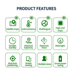 Rastreador GPS en Tiempo Real AHGUEP Marca S15 para Animales Grandes de Granja, Aplicación Gratuita Multilingüe, Visualización Móvil, Mapa de <span class=keywords><strong>Google</strong></span> y <span class=keywords><strong>Satélite</strong></span> - Product Image 6