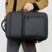Ransel Laptop Ergonomis Tahan Air dan Awet dengan Port Pengisian Daya USB Desain Minimalis Lapisan Poliester Tali Pengikat Bagasi