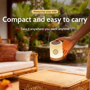 Equantu SQ112 Lámpara Táctil con Altavoz de Corán, Regalo Islámico Personalizable, Control por Aplicación, Luz Nocturna LED de 7 Colores para Regalo de Ramadán Kareem - Product Image 1