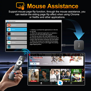 Nuovo <span class=keywords><strong>TV</strong></span> Stick Android 14 HS86 T2 con Chipset RK3518, Dual Wifi6 2.4G/5.8G e Assistenza Mouse, con Molteplici App - Nero - Product Image 5